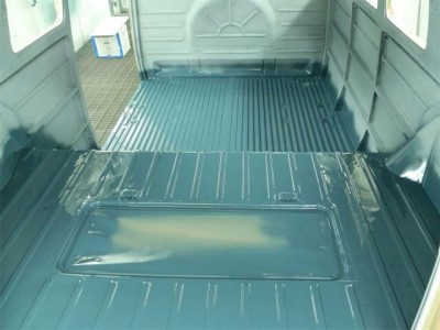 Dove blue cargo floor