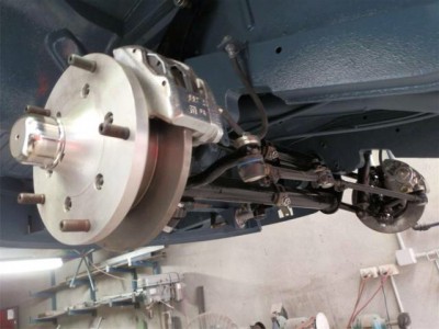 Narrowed adjustable beam with CSP brakes to suit std wheels