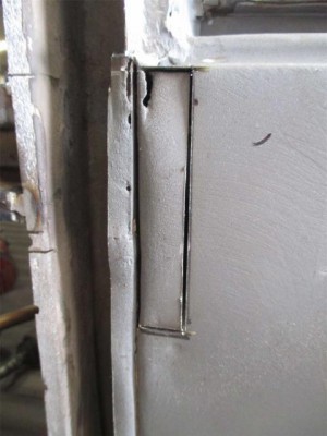 The right side dog leg was replaced back in the day before quality repro panels were available - but rather than replacing the whole thing again, a few problem areas could be rectified like the rear edge fold which was rounded over