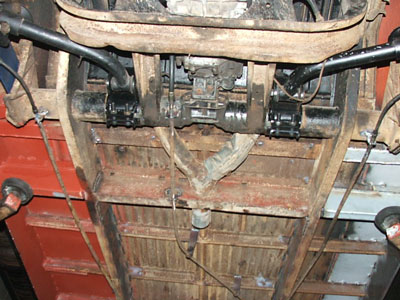 C section in the chassis rail Our IRS Kit large inner sill and out riggers.